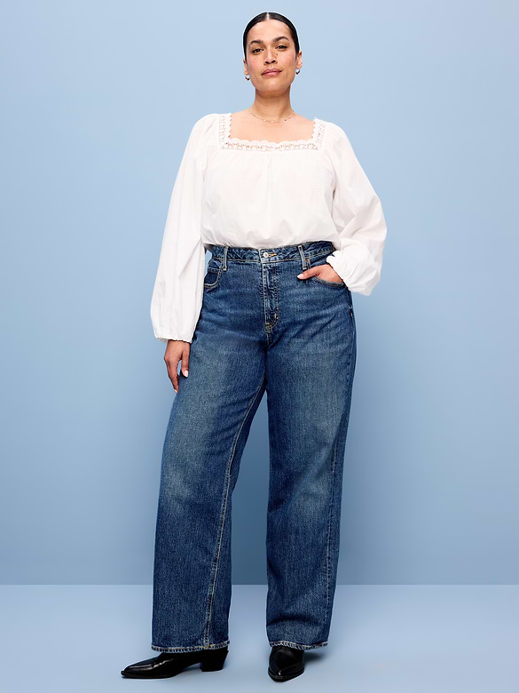 Extra High-Waisted Wide-Leg Jeans