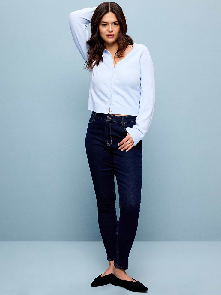 Image number 6 showing, High-Waisted Wow Super-Skinny Jeans