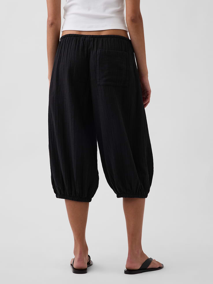 Image number 4 showing, Cotton Gauze Easy Culotte Pants