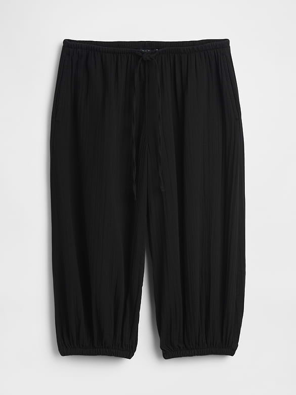 Cotton Gauze Easy Culotte Pants