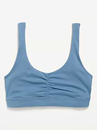 Image number 4 showing, Ruched Cotton Bralette