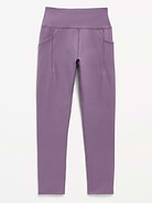 Image number 4 showing, High-Waisted StudioSmooth 7/8 Leggings for Girls