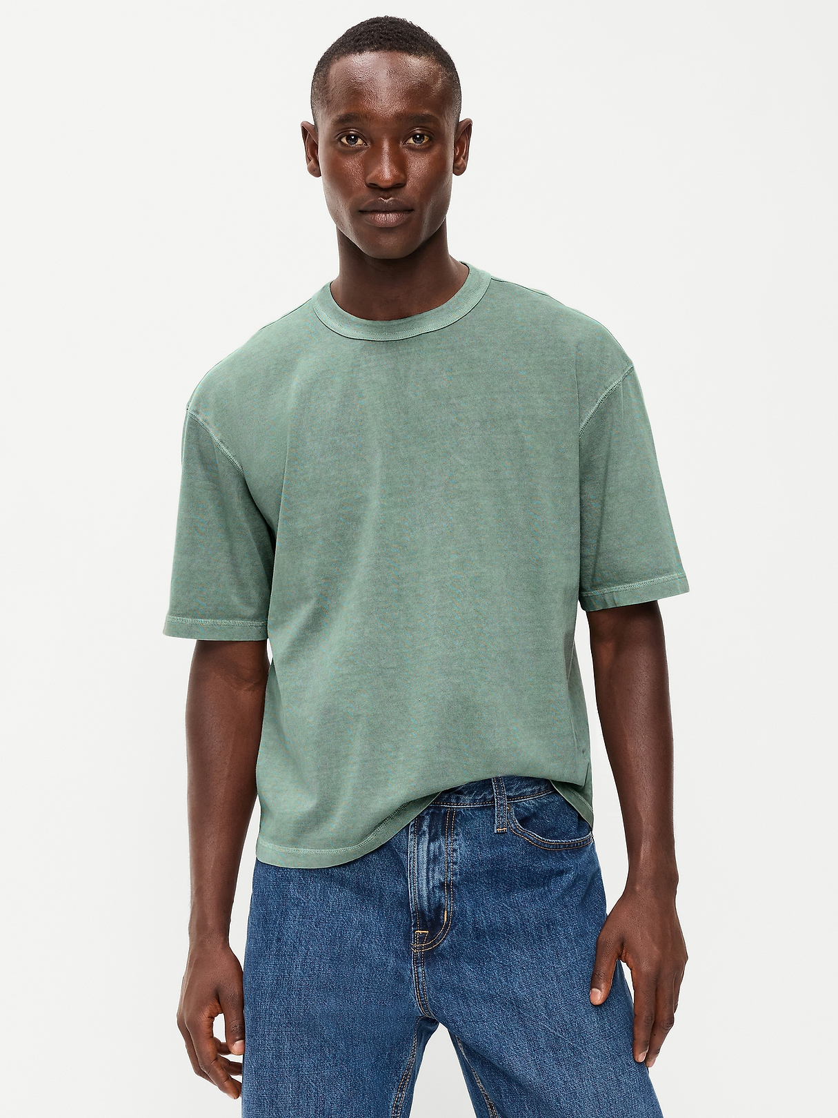 Garment-Dyed Heavyweight Cropped T-Shirt | Old Navy