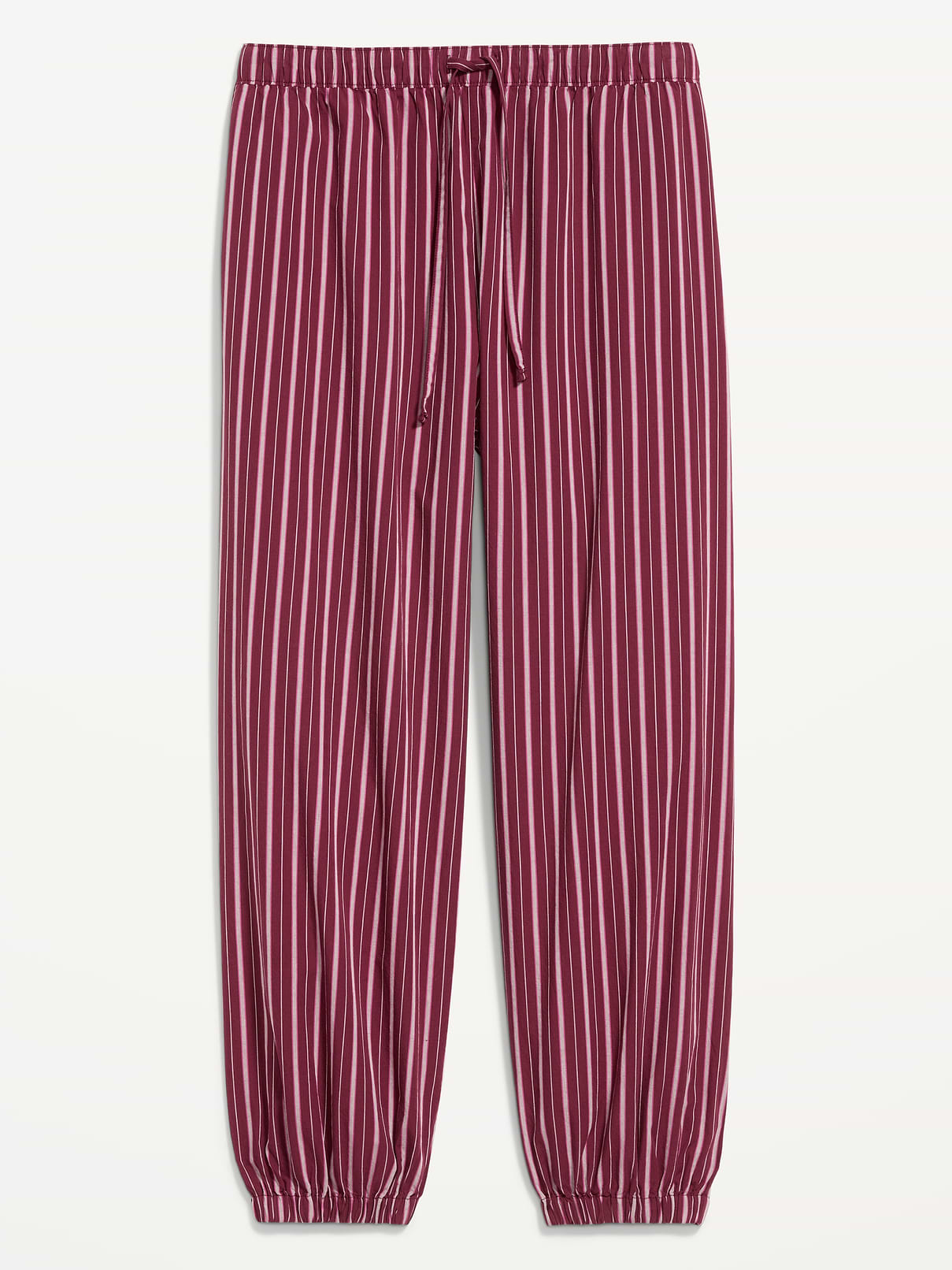 Cinched Poplin Balloon Pants