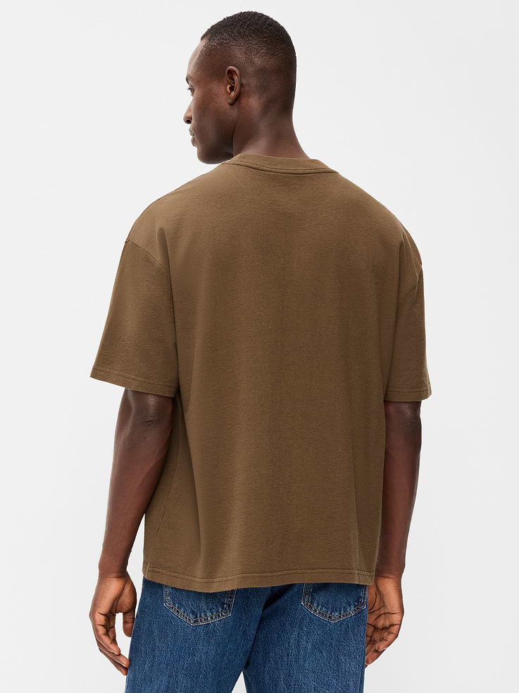 Image number 2 showing, Oversized Heavyweight Garment-Washed T-Shirt