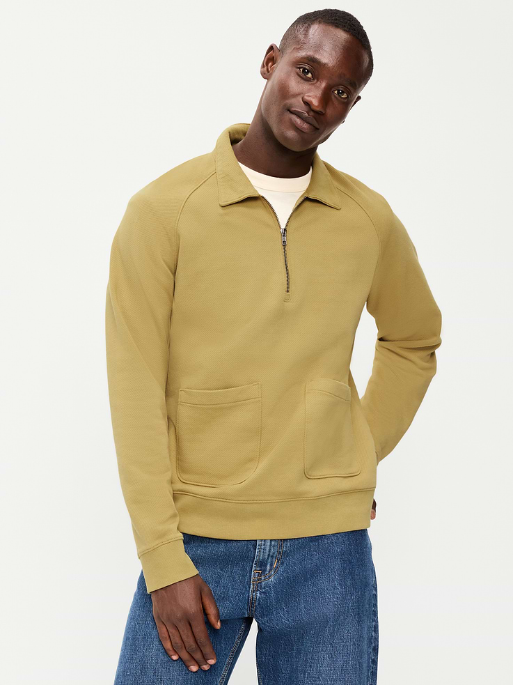 Image number 1 showing, Workwear Collared Fleece Chore Pullover
