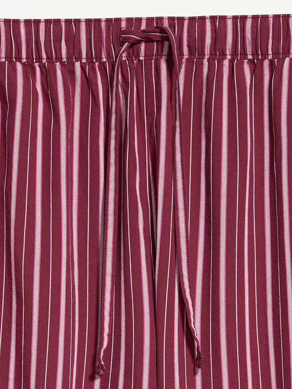 Cinched Poplin Balloon Pants