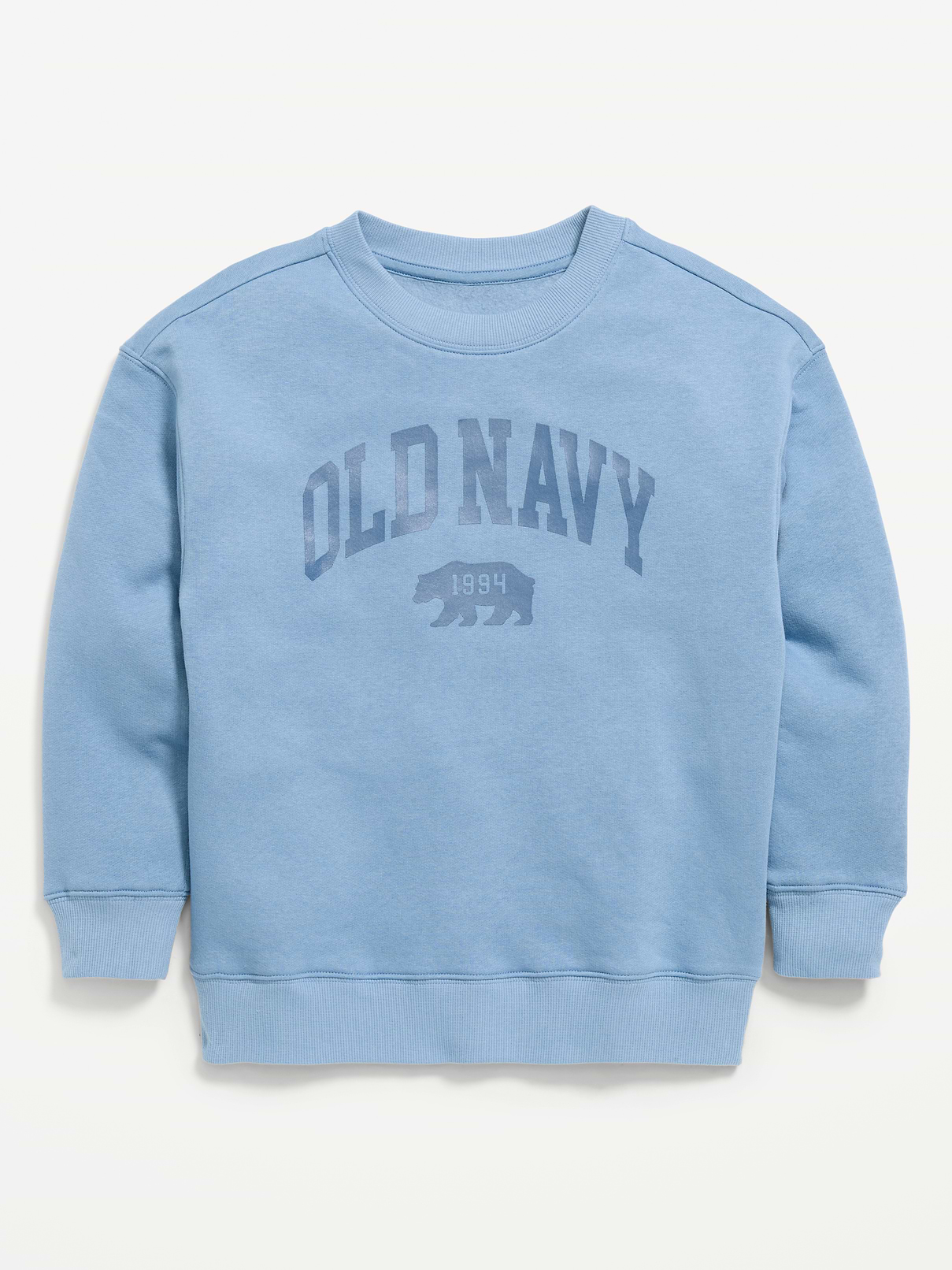 Image number 1 showing, Oversized Logo Graphic Crew-Neck Sweatshirt for Boys
