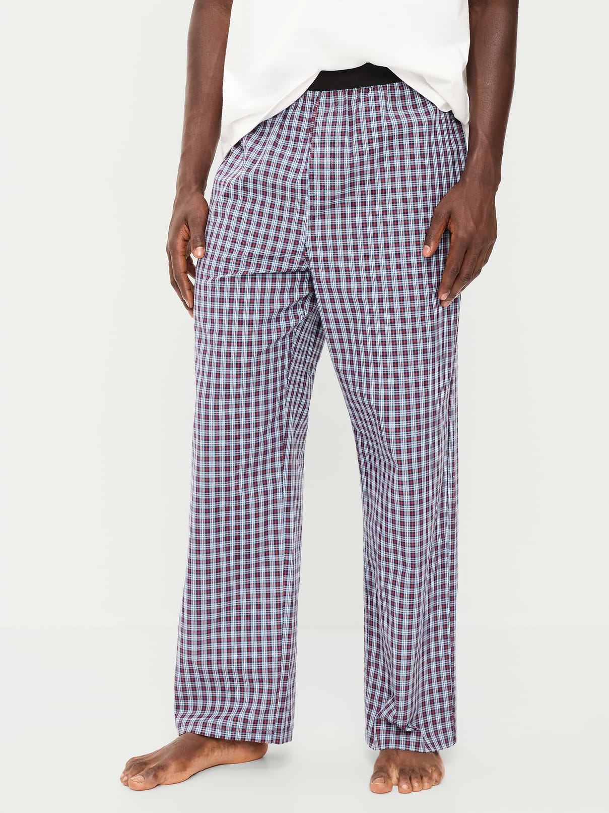 Image number 1 showing, Elastic-Waist Poplin Pajama Pant