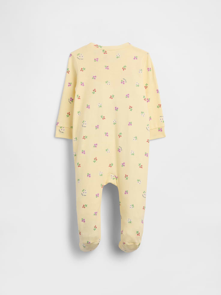 Image number 3 showing, Baby Print Two-Way Zip One-Piece