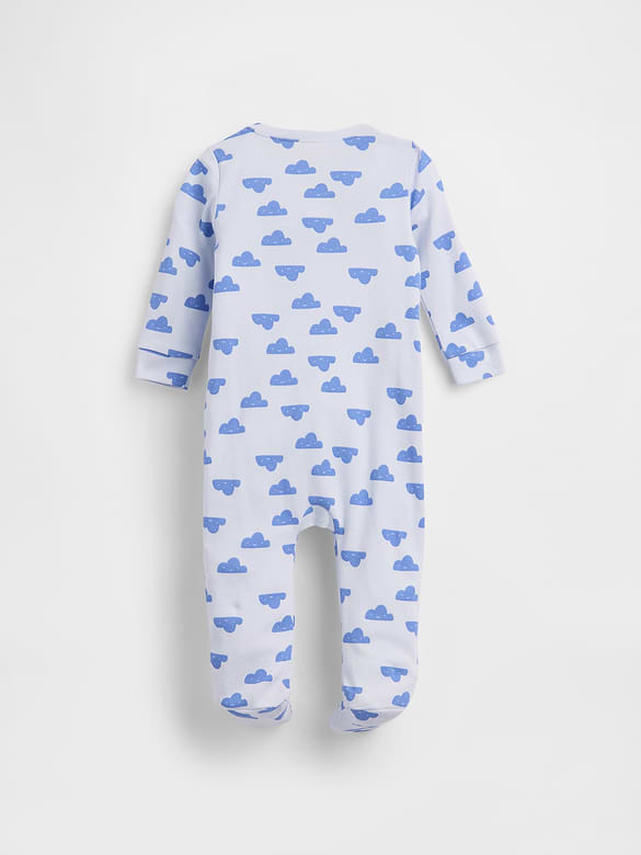 Baby Print Two-Way Zip One-Piece