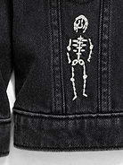 L'image numéro 2 présente Veste de camionneur surdimensionée en denim unisexe pour tout-petit