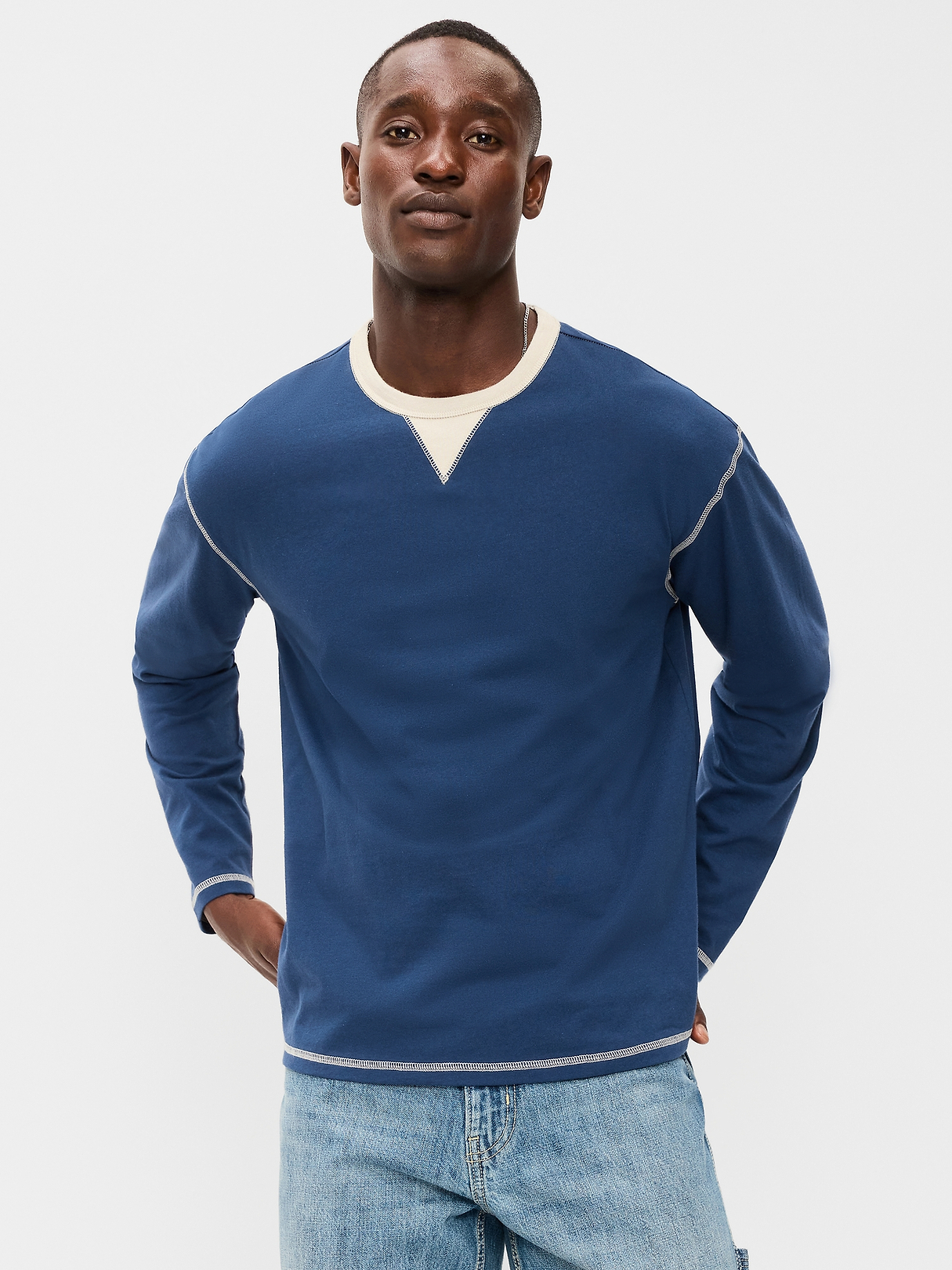 Heavyweight Long-Sleeve T-Shirt | Old Navy