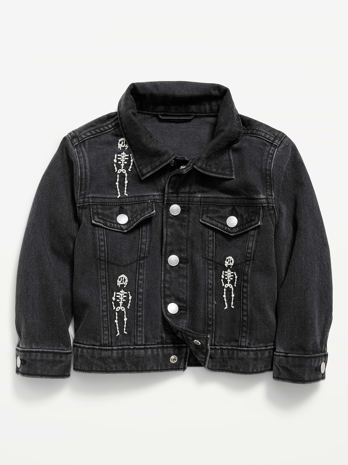 L'image numéro 1 présente Veste de camionneur surdimensionée en denim unisexe pour tout-petit