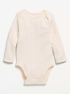 Image number 1 showing, Long-Sleeve Ribbed Bodysuit for Baby