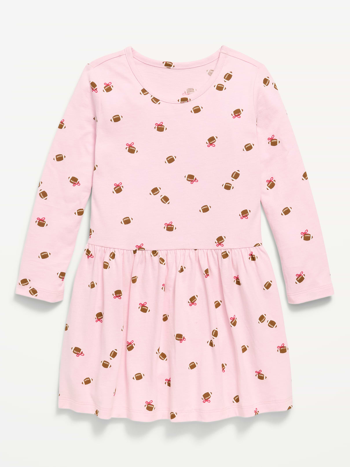 Image number 1 showing, Printed Long-Sleeve Dress for Toddler Girls