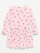 Image number 1 showing, Printed Long-Sleeve Dress for Toddler Girls