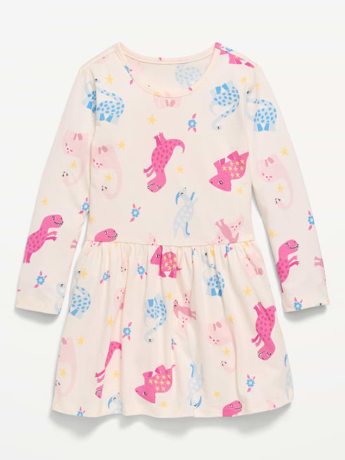 Printed Printed Long-Sleeve Dress for Toddler Girls on clearance at Old Navy — 53% off
