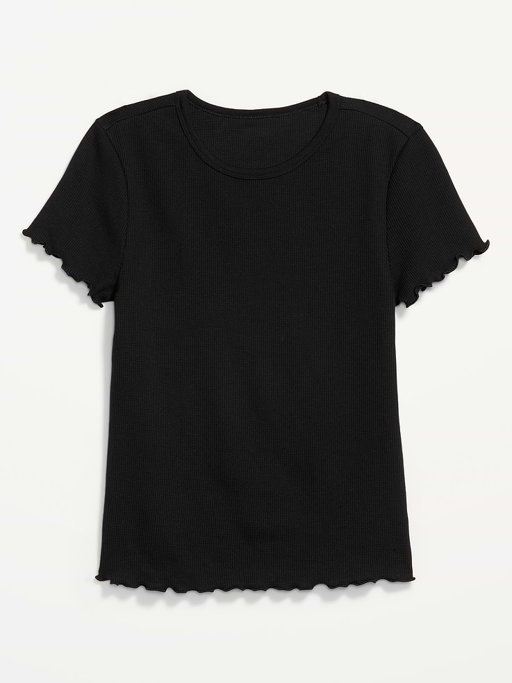 L'image numéro 5 présente T-shirt ajusté court en tricot gaufré