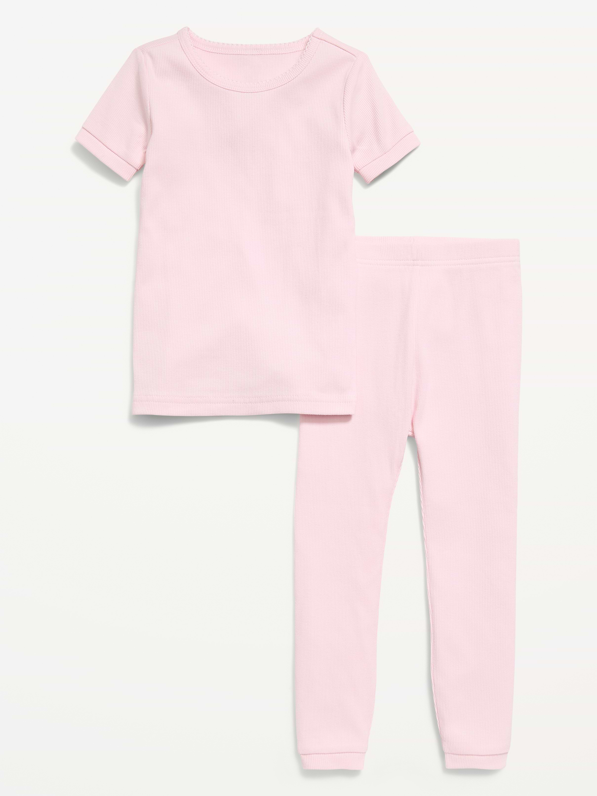 L'image numéro 1 présente Pyjama ajusté en tricot côtelé pour tout-petit et bébé
