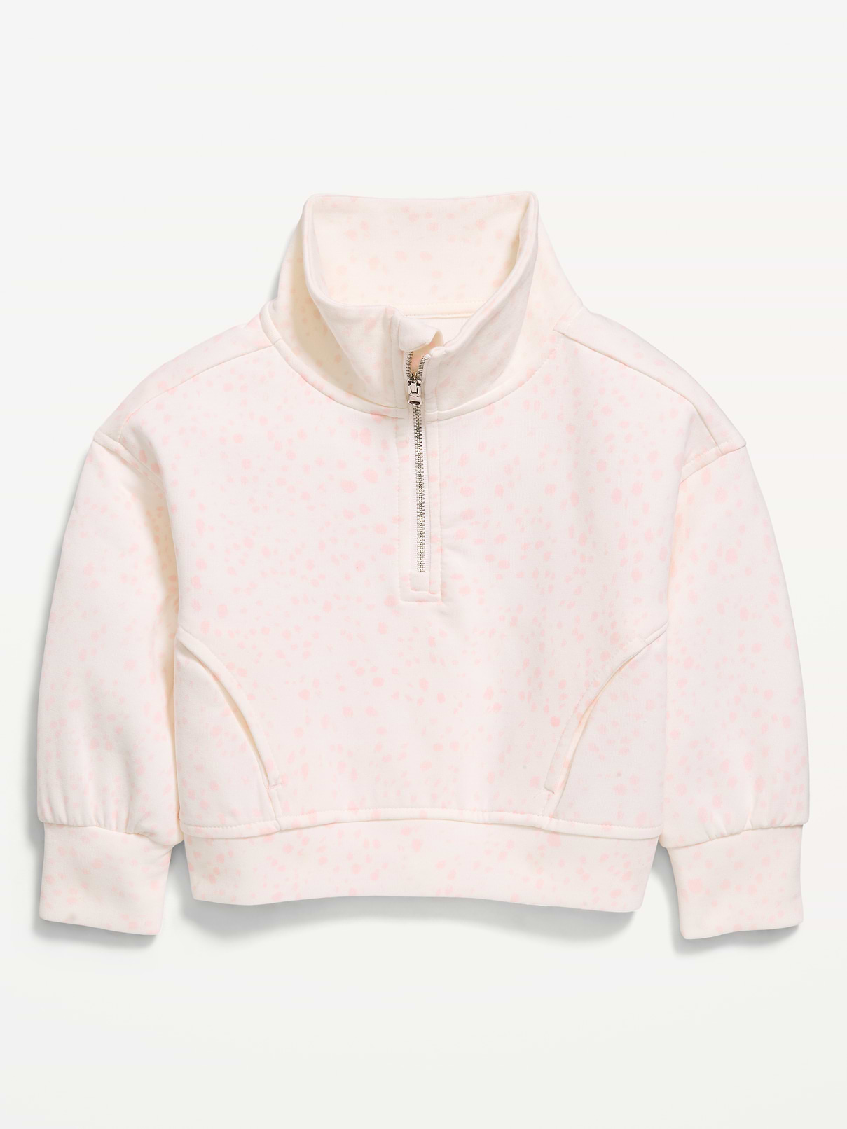 Image number 1 showing, Dynamic Fleece Quarter-Zip Pullover Sweatshirt for Toddler Girls