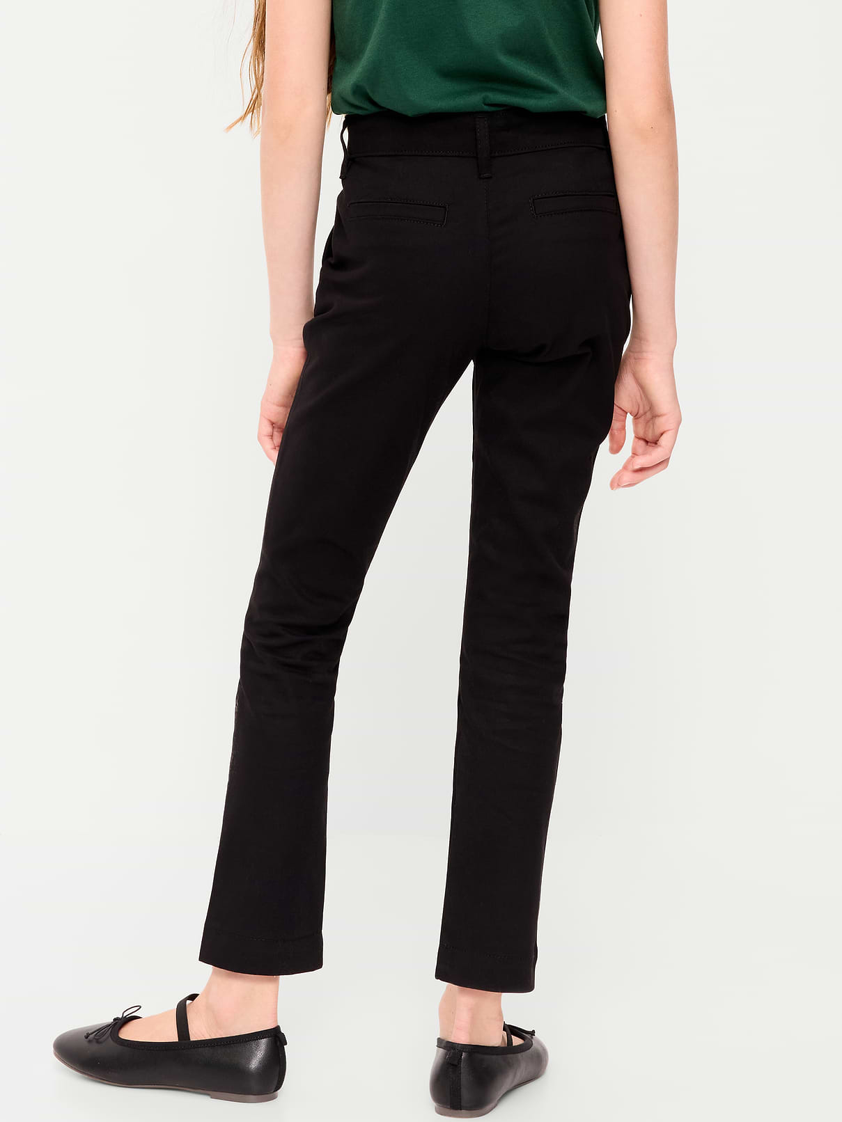 Image number 2 showing, Skinny School Uniform Pants for Girls