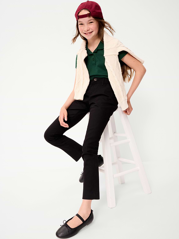 Skinny School Uniform Pants for Girls