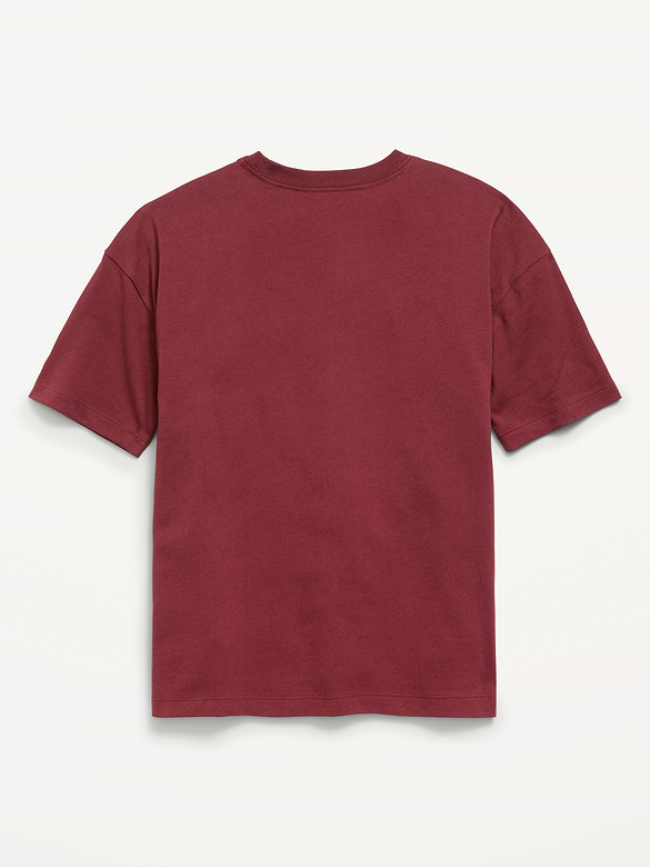 Oversized Short-Sleeve Pocket T-Shirt for Boys