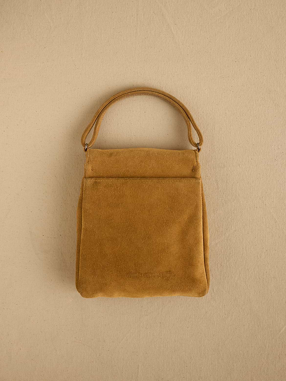 Archive Suede Foldover Bag