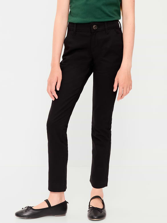 Skinny School Uniform Pants for Girls
