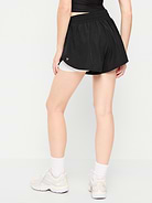 Image 2 of 7, High-Waisted StretchTech 2-In-1 Run Shorts