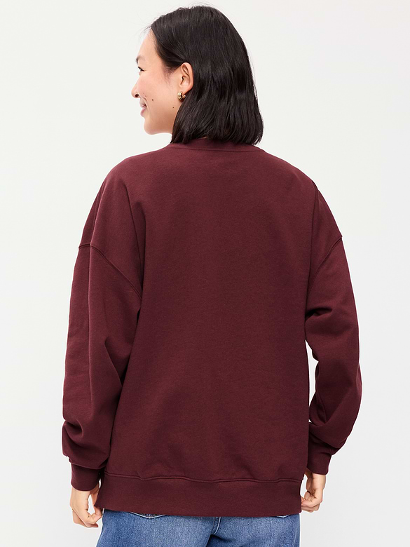 SoComfy Oversized Crew-Neck Sweatshirt