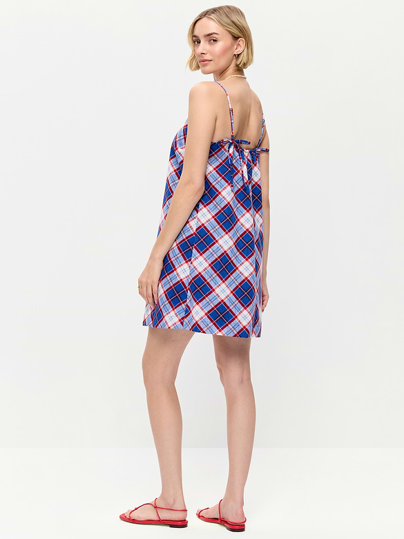 Strappy Mini Shift Dress