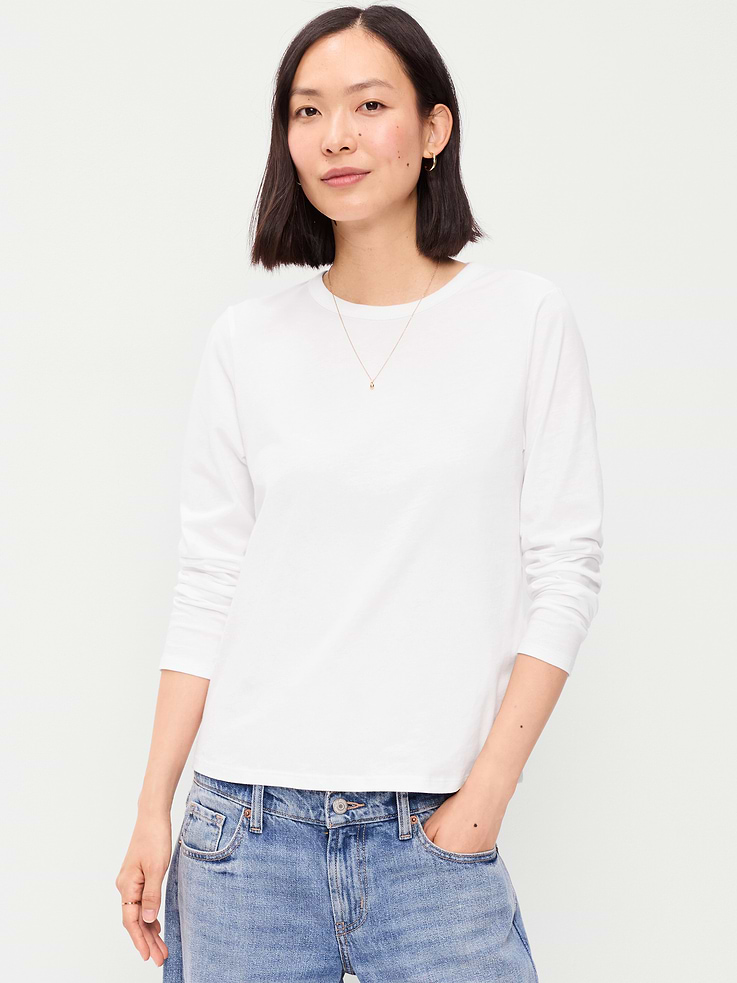 Image number 1 showing, EveryWear Long-Sleeve T-Shirt