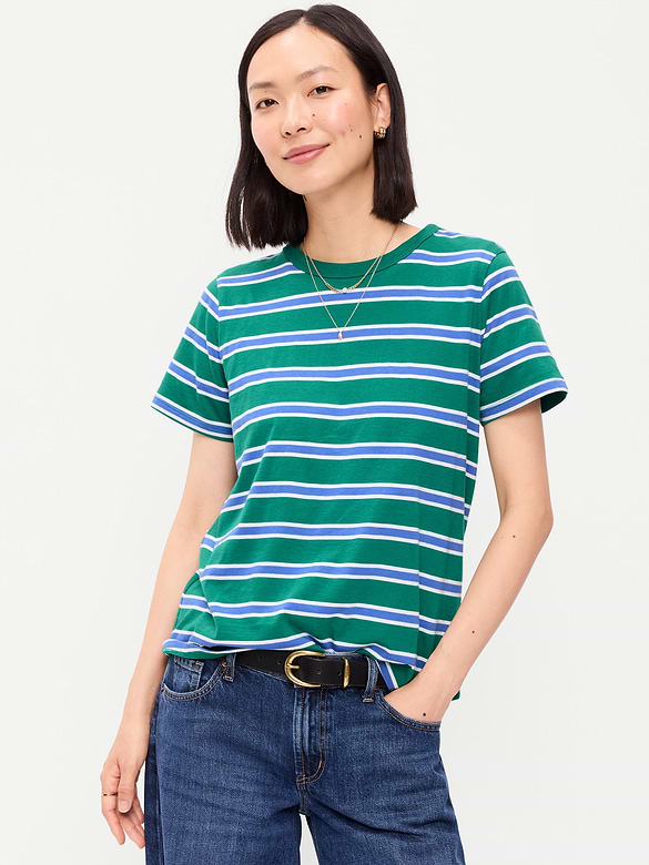 EveryWear Crew-Neck Striped T-Shirt
