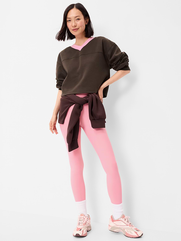 Dynamic Fleece Oversized Cropped Sweatshirt