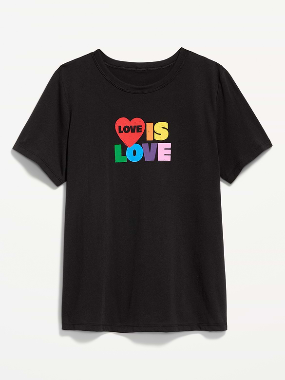 T-shirt passe-partout ras du cou à imprimé de la Fierté