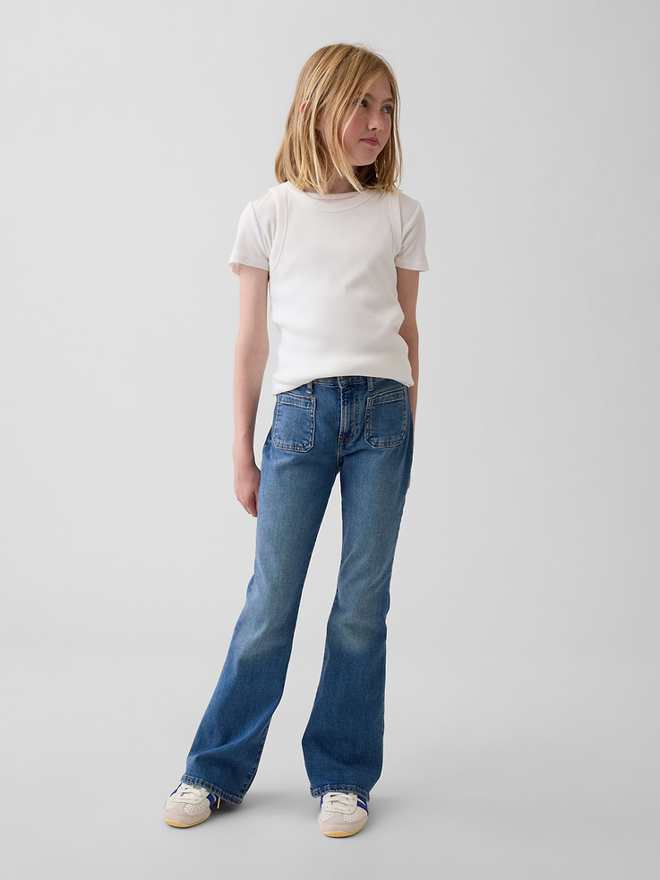 Image number 1 showing, Kids High Rise '70s Flare Jeans