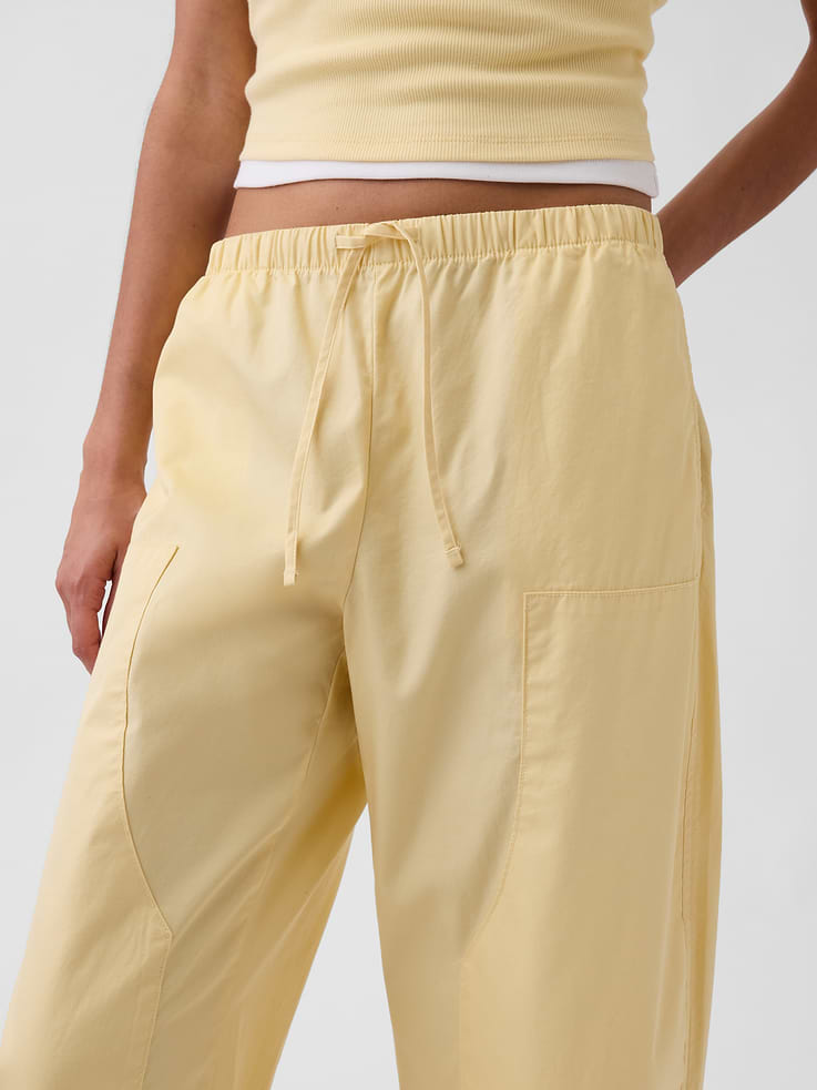 Image number 7 showing, Poplin Easy Double-Knee Barrel Pants