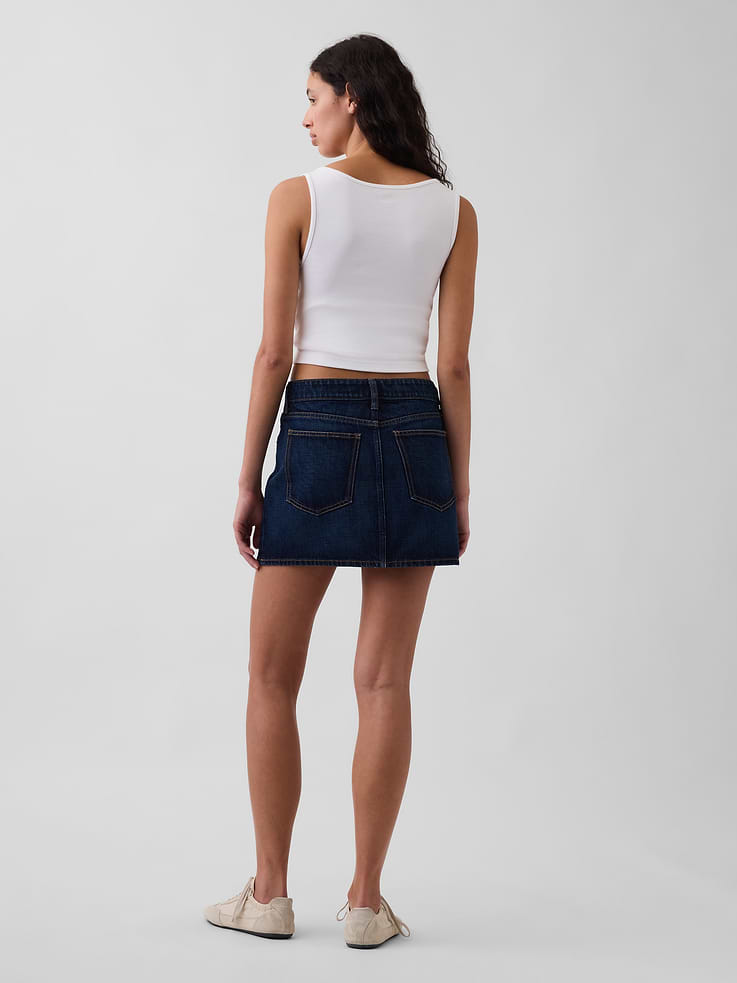 Image number 2 showing, Denim Mini Skirt