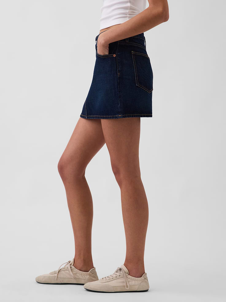Image number 3 showing, Denim Mini Skirt
