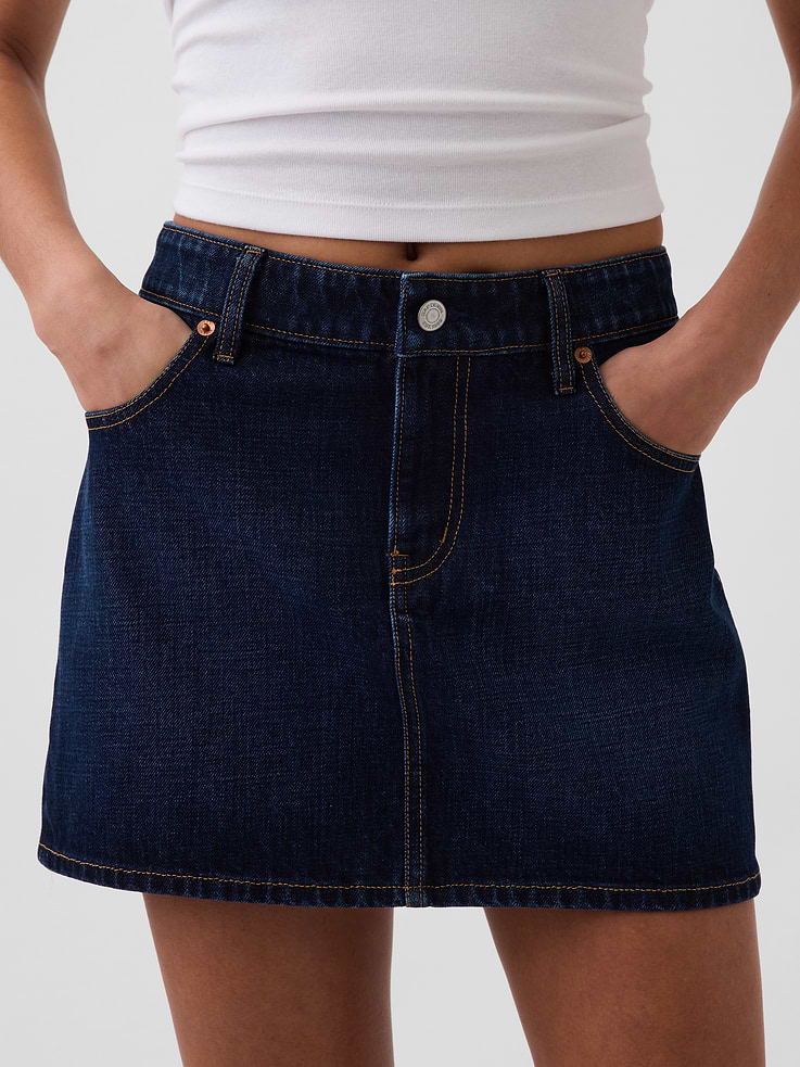 Image number 4 showing, Denim Mini Skirt