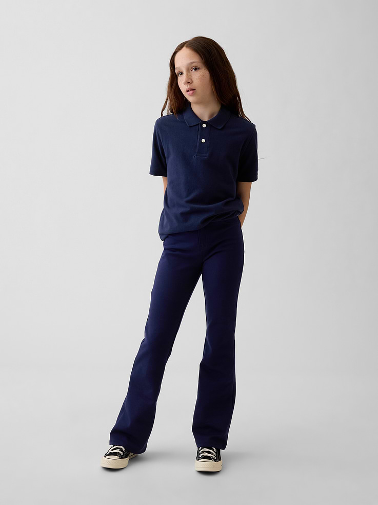 Image number 1 showing, Kids Uniform Ponte Flare Pants
