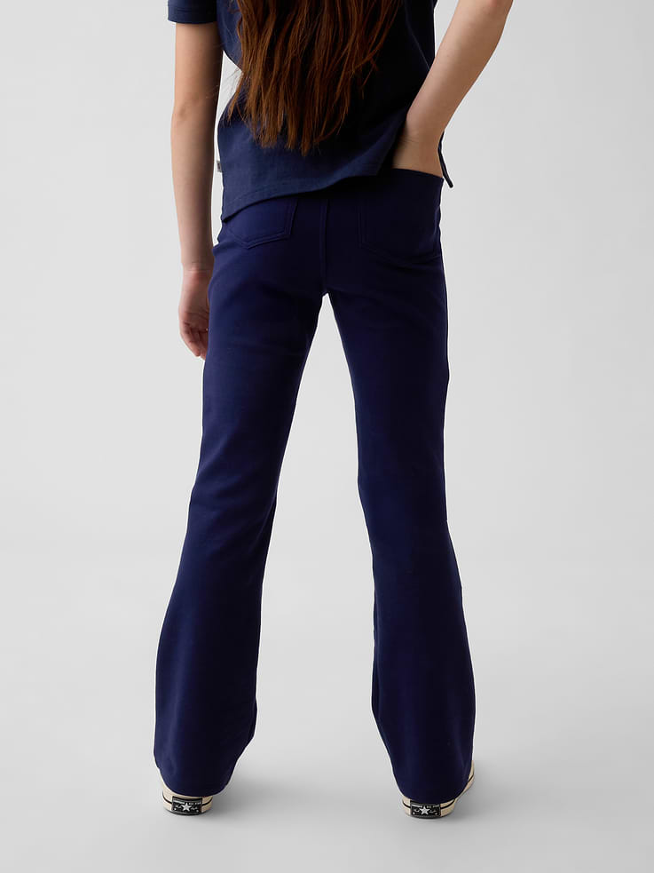 Image number 4 showing, Kids Uniform Ponte Flare Pants
