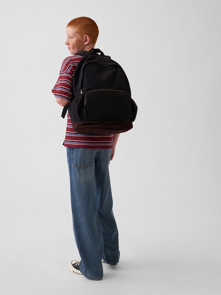 Image number 2 showing, Kids Denim & Corduroy Backpack