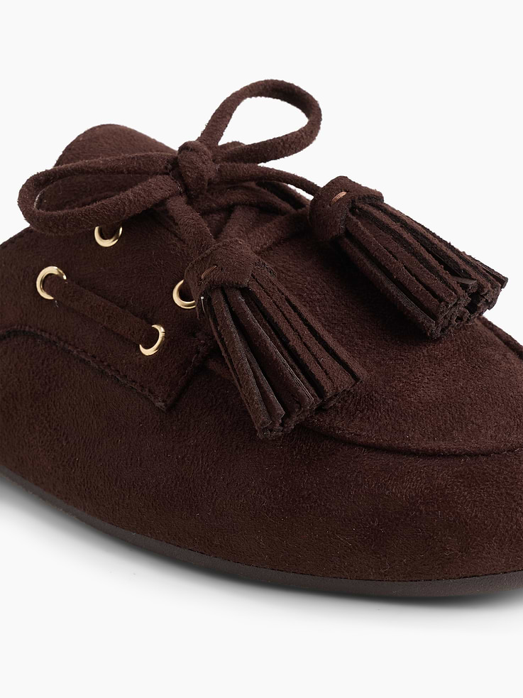 Image number 3 showing, Vegan Suede Tassel Moc Mules