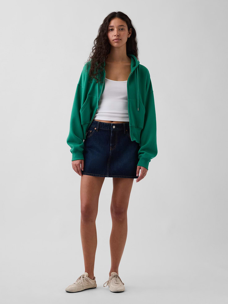 Image number 1 showing, Denim Mini Skirt