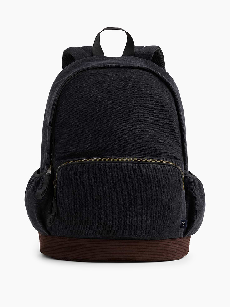 Image number 1 showing, Kids Denim & Corduroy Backpack