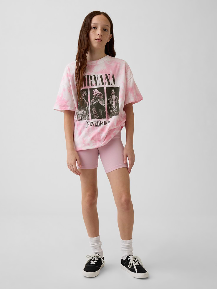 Image number 1 showing, Kids Foldover Bike Shorts