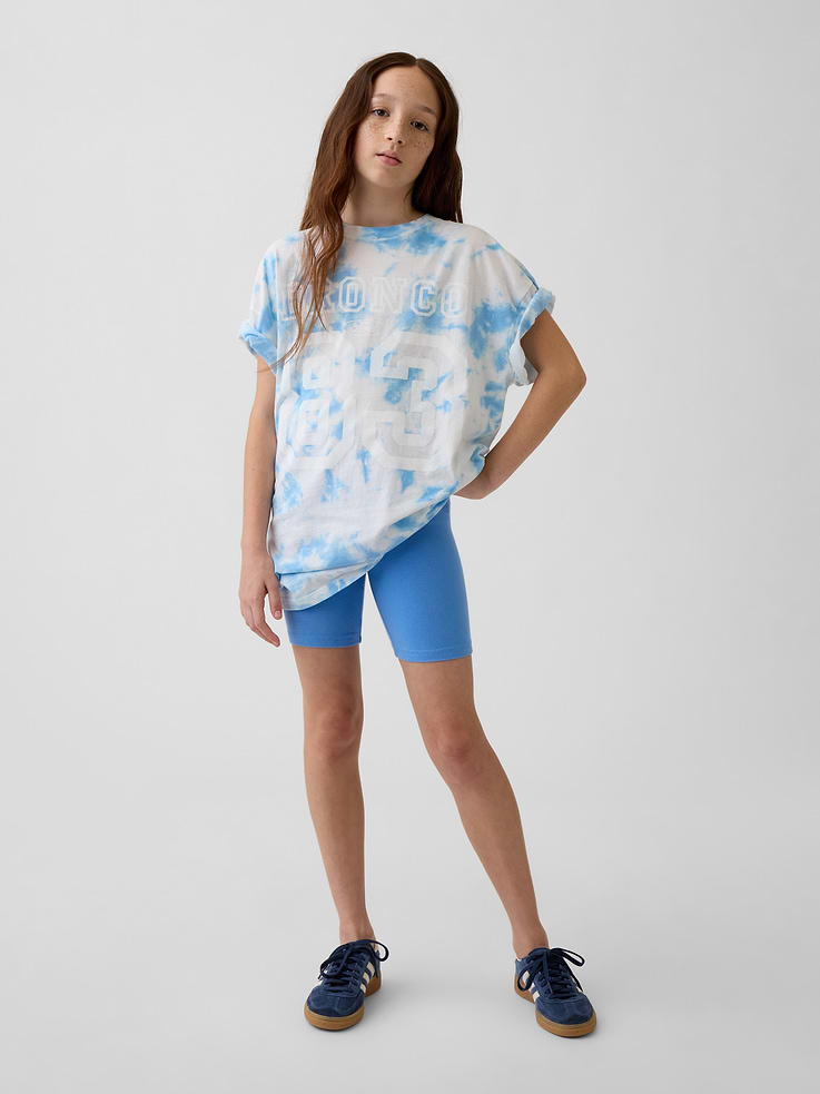 Image number 1 showing, Kids Foldover Bike Shorts